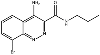 4-AMINO-8-BROMO-N-PROPYL-DAZINE-3-AMIDE Struktur