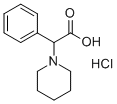 PHENYL-PIPERIDIN-1-YL-ACETIC ACID HYDROCHLORIDE Struktur