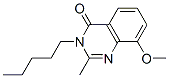 4(3H)-Quinazolinone,  8-methoxy-2-methyl-3-pentyl- Struktur