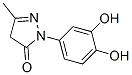 3H-Pyrazol-3-one, 2-(3,4-dihydroxyphenyl)-2,4-dihydro-5-methyl- (9CI) Struktur