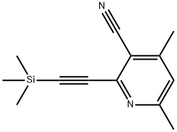 4,6-DIMETHYL-2-TRIMETHYLSILANYLETHYNYL-NICOTINONITRILE Struktur