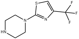 1-(4-Trifluoromethyl-thiazol-2-yl)-piperazine Struktur