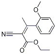 2-Butenoic acid, 2-cyano-3-(2-Methoxyphenyl)-, ethyl ester Struktur