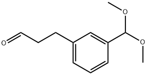 Benzenepropanal, 3-(diMethoxyMethyl)- Struktur