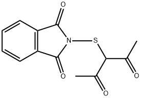 2-(2,4-dioxopentan-3-ylthio)isoindoline-1,3-dione Struktur