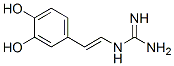 1-[2-(3,4-Dihydroxyphenyl)ethenyl]guanidine Struktur