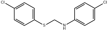 4-CHLORO-N-([(4-CHLOROPHENYL)SULFANYL]METHYL)ANILINE Struktur