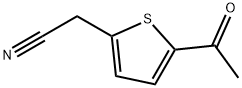 2-Thiopheneacetonitrile, 5-acetyl- (9CI) Struktur