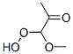 2-Propanone, 1-hydroperoxy-1-methoxy- (9CI) Struktur