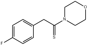 Ethanethione, 2-(4-fluorophenyl)-1-(4-Morpholinyl)- Struktur