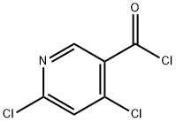 4,6-dichloronicotinoyl chloride Struktur