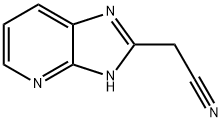 2-(2,7,9-triazabicyclo[4.3.0]nona-2,4,8,10-tetraen-8-yl)acetonitrile Struktur