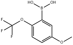 5-Methoxy-2-(trifluoromethoxy)phenylboronic acid Struktur