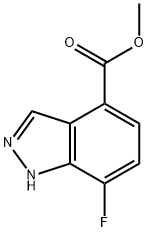 1H-Indazole-4-carboxylic acid, 7-fluoro-, Methyl ester Struktur