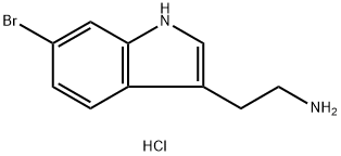 2-(6-bromo-1H-indol-3-yl)ethanamine hydrochloride Struktur