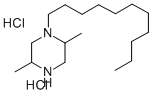 2,5-Dimethyl-1-undecylpiperazine dihydrochloride Struktur