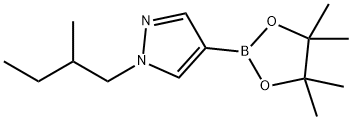 1-(2-Methylbutyl)-4-(4,4,5,5-tetraMethyl-1,3,2-dioxaborolan-2-yl)-1H-pyrazole Struktur