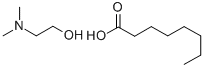 N,N-DIMETHYL(2-HYDROXYETHYL)AMMONIUM OCTANOATE Struktur