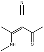 2-Butenenitrile, 2-acetyl-3-(methylamino)-, (Z)- (9CI) Struktur