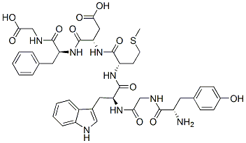 tyrosyl-glycyl-tryptophyl-methionyl-aspartyl-phenylalanyl-glycine Struktur