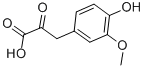 4-HYDROXY-3-METHOXYPHENYLPYRUVIC ACID Struktur