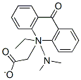 N,N-(dimethylamino)ethyl 9-oxo-10-acridineacetate Struktur