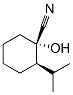 Cyclohexanecarbonitrile, 1-hydroxy-2-(1-methylethyl)-, cis- (9CI) Struktur