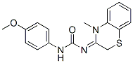 (1Z)-3-(4-methoxyphenyl)-1-(7-methyl-10-thia-7-azabicyclo[4.4.0]deca-1 ,3,5-trien-8-ylidene)urea Struktur