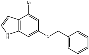 1H-Indole, 4-broMo-6-(phenylMethoxy)- Struktur