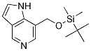 1H-Pyrrolo[3,2-c]pyridine, 7-[[[(1,1-diMethylethyl)diMethylsilyl]oxy]Methyl]- Struktur