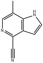 1H-Pyrrolo[3,2-c]pyridine-4-carbonitrile, 7-Methyl- Struktur