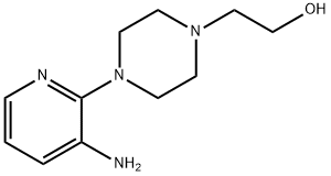 2-[4-(3-Amino-2-pyridinyl)-1-piperazinyl]-1-ethanol Struktur