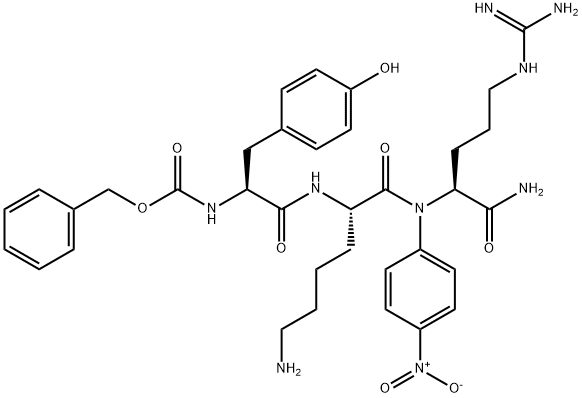 benzyloxycarbonyltyrosyl-lysyl-arginine-4-nitroanilide Struktur