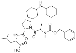 N-CBZ-ALA-PRO-LEU DICYCLOHEXYLAMMONIUM SALT Struktur