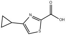 4-Cyclopropyl-1,3-thiazole-2-carboxylic Acid Struktur