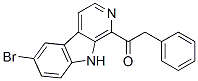 1-(6-Bromo-9H-pyrido[3,4-b]indol-1-yl)-2-phenylethanone Struktur