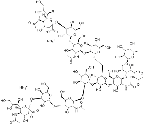 MANNOTRIOSE-(FUCOSYL-DI-[N-ACETYLGLUCOSAMINE]), BIS(SIALYL-GALACTOSYL-N-ACETYLGLUCOSAMINYL)-AMMONIUM SALT price.