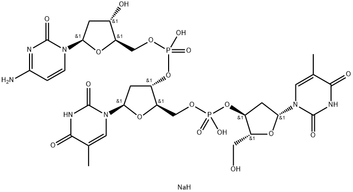 THYMIDYLYL(3'>5')THYMIDYLYL(3'>5')-2'-*D EOXYCYTIDIN Struktur