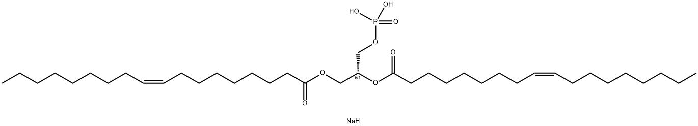 1,2-DI[CIS-9-OCTADECENOYL]-SN-GLYCERO-3-PHOSPHATE SODIUM SALT Structure