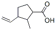 Cyclopentanecarboxylic acid, 3-ethenyl-2-methyl- Struktur