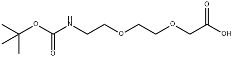 Boc-NH-PEG2-CH2COOH Struktur