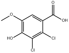 5,6-DICHLORO-4-HYDROXY-3-METHOXYBENZOIC ACID Struktur