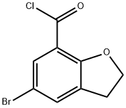 5-BROMO-2,3-DIHYDROBENZO[B]FURAN-7-CARBONYL CHLORIDE Struktur