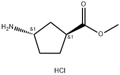 (1S,3S)-3-氨基環(huán)戊烷甲酸甲酯鹽酸鹽, 1085842-51-8, 結(jié)構(gòu)式