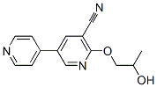 6-(2-Hydroxypropoxy)-3,4'-bipyridine-5-carbonitrile Struktur