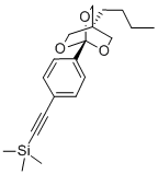 ((4-(4-Butyl-2,6,7-trioxabicyclo(2.2.2)oct-1-yl)phenyl)ethynyl)trimeth ylsilane Struktur