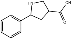 3-Pyrrolidinecarboxylic acid, 5-phenyl- Struktur