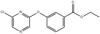 ETHYL 3-(6-CHLOROPYRAZIN-2-YLOXY)BENZOATE Struktur