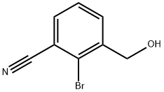 2-broMo-3-(hydroxyMethyl)benzonitrile Struktur