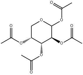 1,2,3,4-TETRA-O-ACETYL-ALPHA-D-ARABINOPYRANOSE Struktur